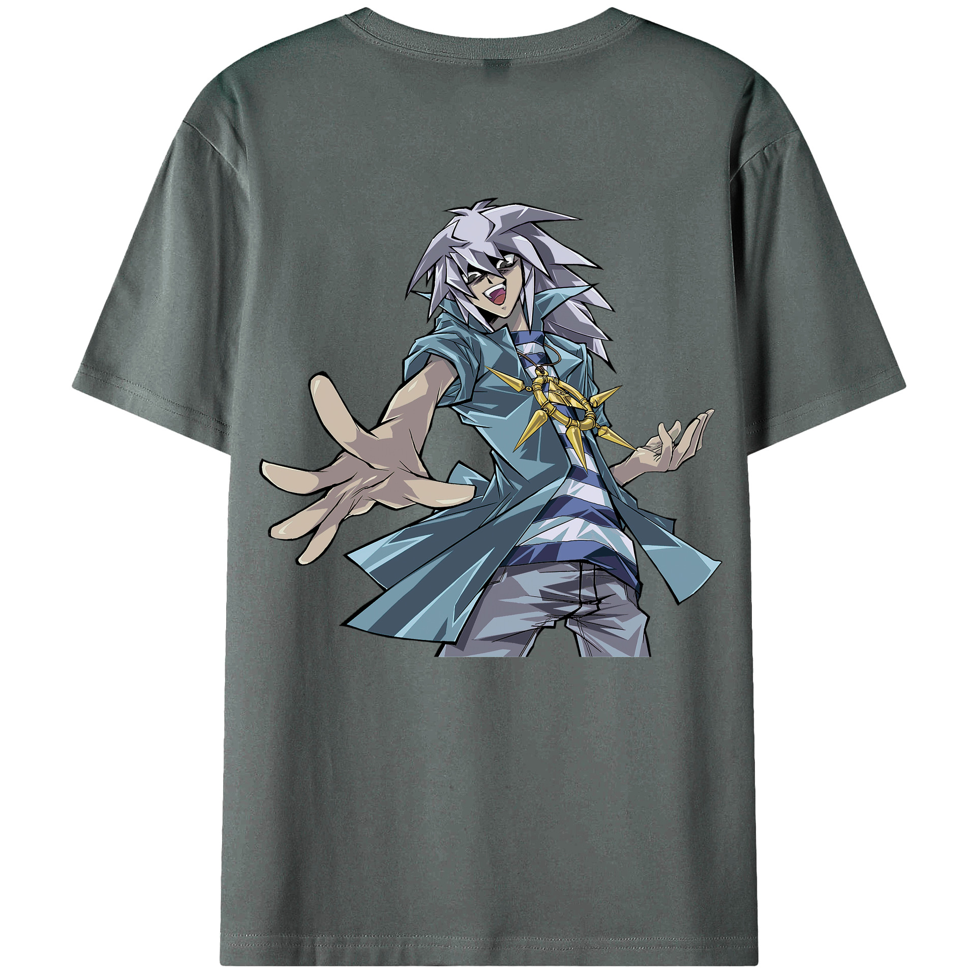 （画像用） 遊☆戯☆王 Yu-Gi-Oh! 綿100％半袖Tシャツ（背面プリント）
